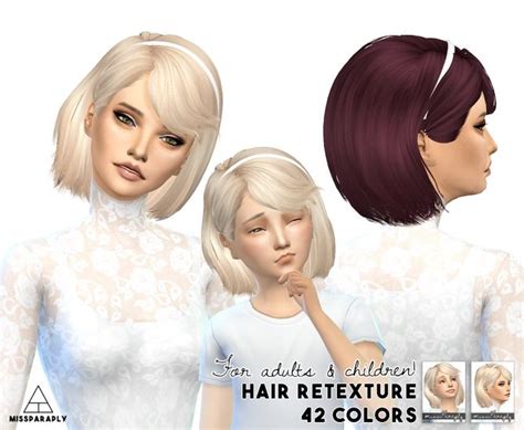 Maysims 46 Hair Retexture At Miss Paraply Sims 4 Updates Sims Hair