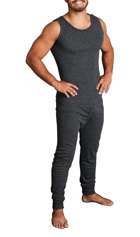 2pcs set men s merino wool thermal singlet top and pants underwear thermals warm ebay