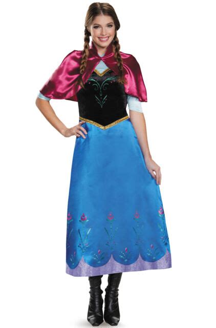 Brand New Disney Frozen Anna Traveling Deluxe Adult Costume Ebay