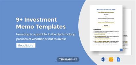 investment memo templates   google docs ms word