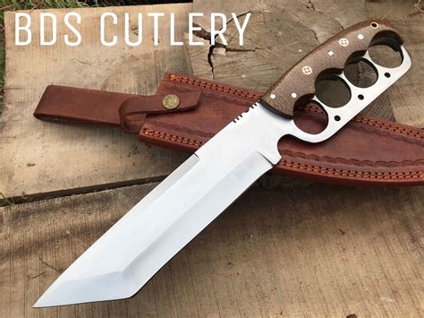 Bds Cutlery Custom Handmade D2 Steel Hunting Tanto Military Warrior