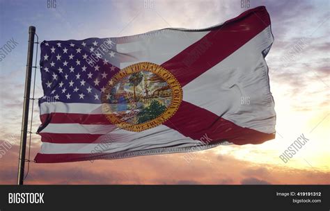 Florida Usa Flag On Image And Photo Free Trial Bigstock