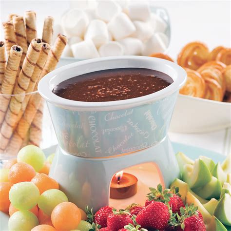 Fondue express au chocolat et noisettes
