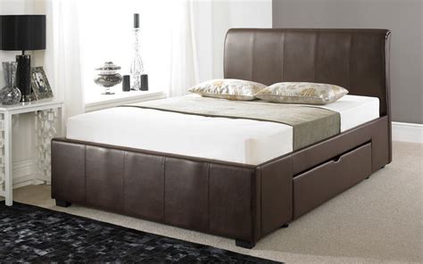 Faux Leather Drawer Bed Frame Mattress Online