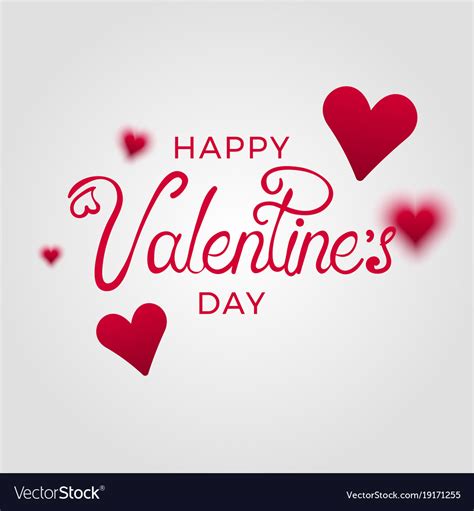 Happy Valentine Day Banner Royalty Free Vector Image