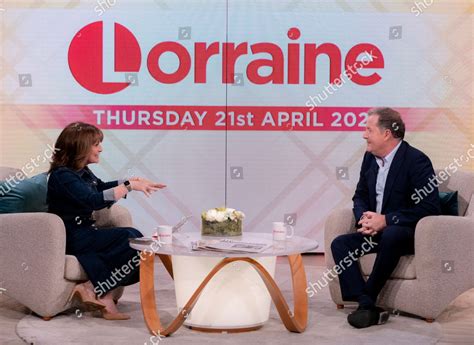 Lorraine Kelly Piers Morgan Editorial Stock Photo Stock Image