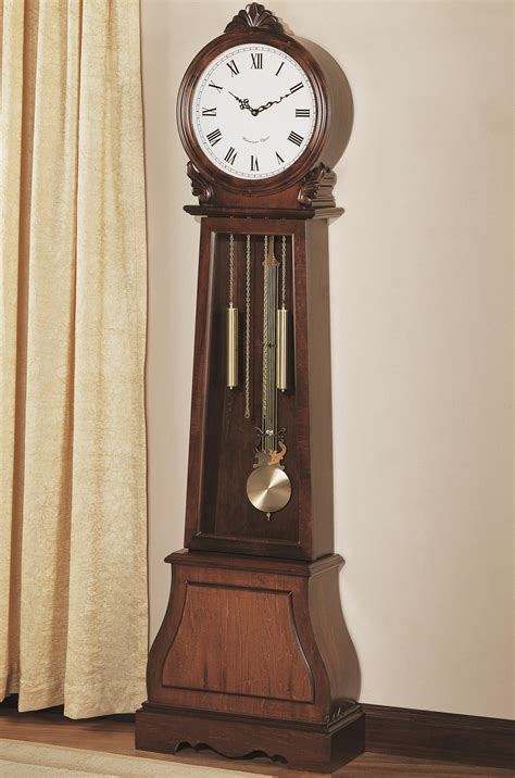 Coaster Grandfather Clocks Brown Traditional Grandfather Clock With