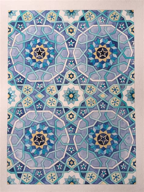 Jame Mosque In Yazd Margi Lake Pattern Art Islamic Art Pattern Islamic Patterns