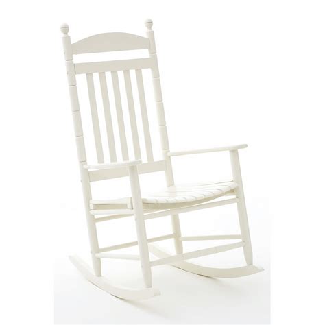 White Wooden Rocking Chair New England Stlye Furniture Uk