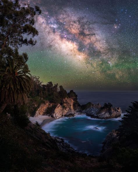 Milky Way Over My Favorite Place On Earth Mcway Falls On The Pacific