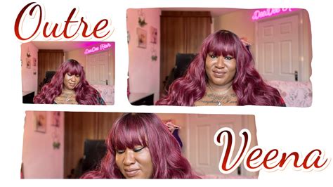 Full Wig With Glam 😍 Outre Veena Outrehairtv Outre Fullwig Fringe