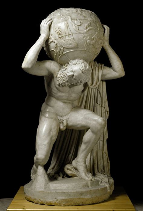 Atlas Farnese Atlas Bearing The Celestial Globe Symbolizing