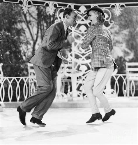 Fred Astaire And Ginger Rogers Dancing By Bettmann