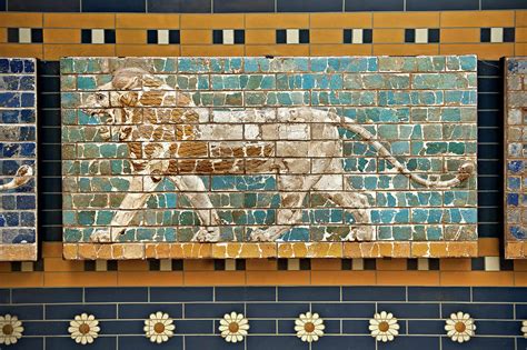 Lion Glazed Panel From The Ishtar Gate Babylon 575 Bc Istanbul