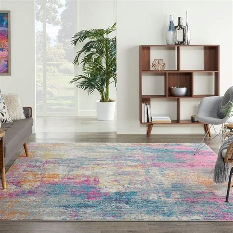 Nourison Passion Bohemian Modern Abstract Multicolor Area Rug On Sale