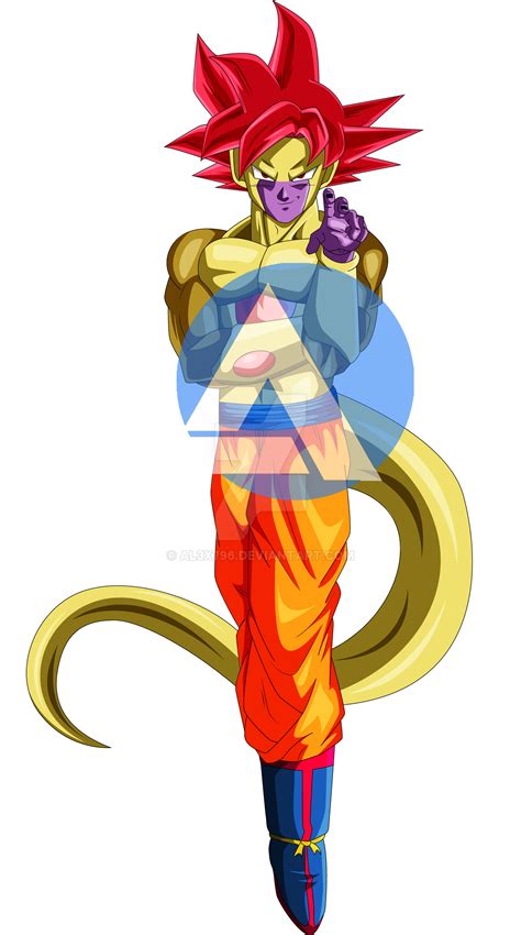 Frieku Frieza Goku God Fusion Commission By Al X On Deviantart
