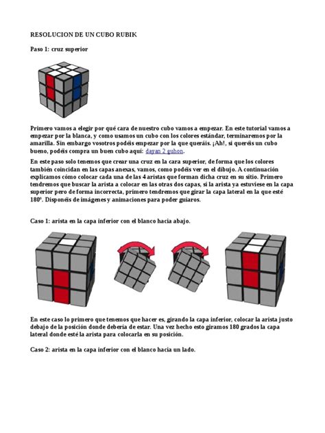 Resolucion De Un Cubo Rubik Ocio