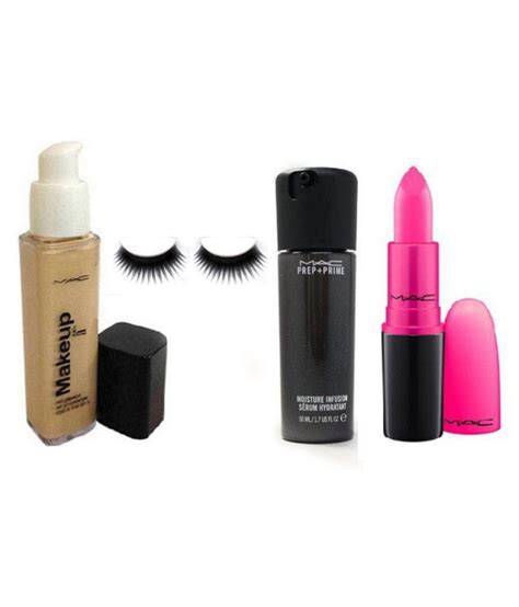 Mac Pro Longwear Foundationeyelashesprem Primer Serum Pink Lipstick