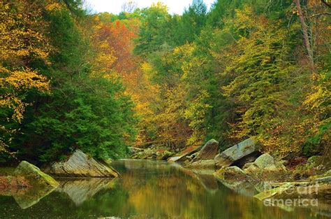 Autumn Reflections At Mcconnels Mill Photograph By Bob Sample Fine