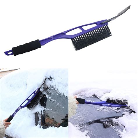 Car Styling Carprie 2 In 1 Ice Scraper With Brush For Car
