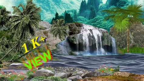 3d Animation Waterfall Green Screen Video Amaging With Kinemaster