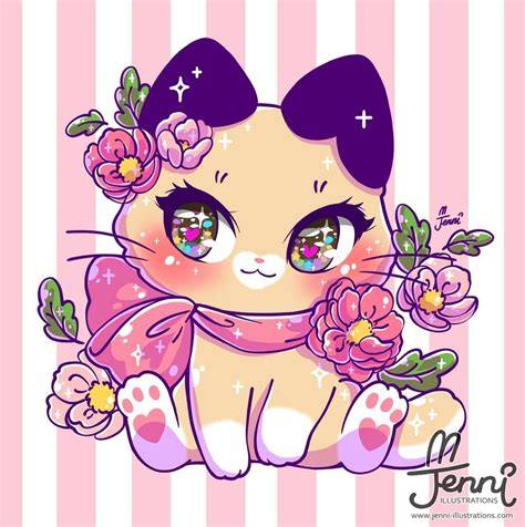 Spring Latte Kitty 💖🌸🌱🐱 Been Awhile Since I Drew Some Pretty Eyes 👀