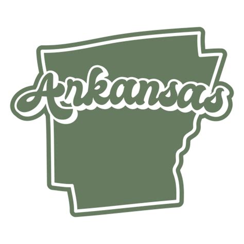 Arkansas Retro Cut Out Usa States Png And Svg Design For T Shirts