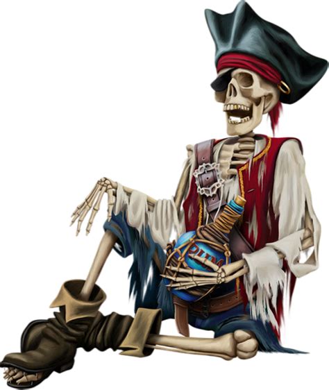 Squelette Png Tube Halloween Pirate Skeleton Png