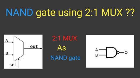 Implement Nand Gate Using 21mux How To Implement Nand Gate Using