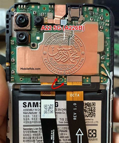 Samsung Galaxy A G A B Test Point ISP PinOUT Image