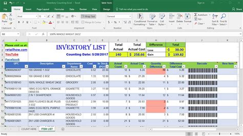 How to count inventory using only Excel & Barcode scanner ...