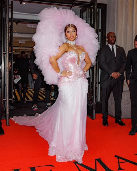 Cardi B Wears A Tie With Her Dress At The 2023 Met Gala