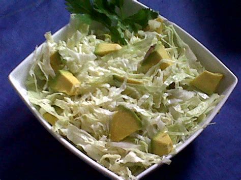 Insanely Simple Salads White Cabbage And Avocado Salad