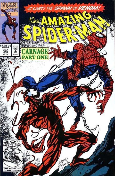Amazing Spider Man 361 First Appearance Of Carnage Amazing