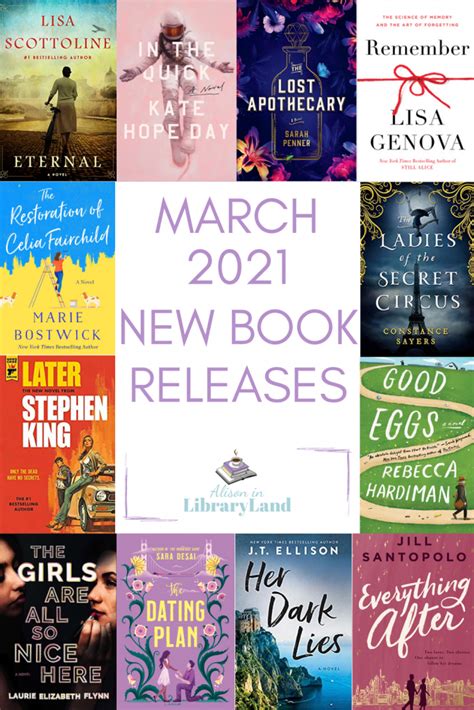 Npr books summer poll 2021: March 2021 New Book Releases - Alison In LibraryLand
