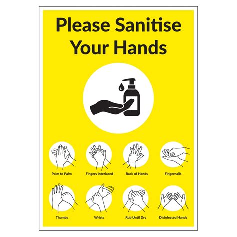 Covid 19 School Please Sanitise Your Hands Sign