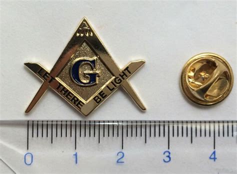 100pcs Freemason Pins Badges Free Masons Brooch Let There Be Light