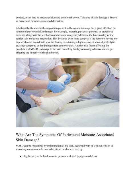 Ppt Periwound Moisture Associated Skin Damage Symptoms Risk Factors