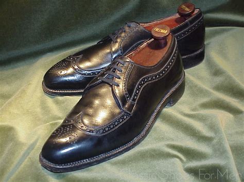 Unusual Vintage Stetson 4 Eyelet Derby Brogue 45d Classic Shoes For Men