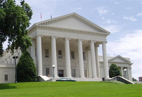 The Virginia State Capitol Designed By Thomas Jefferson And Charles