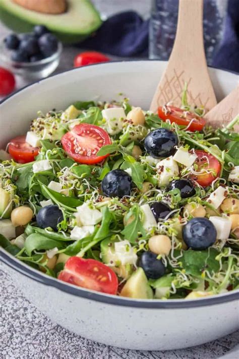 Blueberry Feta Salad The Savvy Sparrow