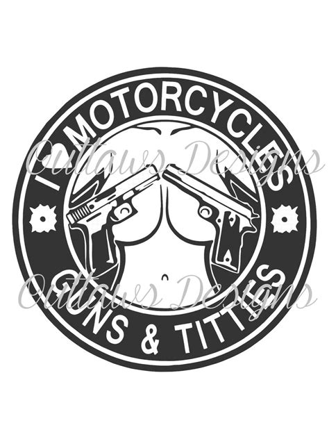 Motorcycles Guns And Titties Etsy
