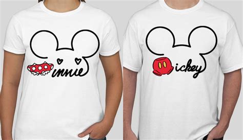 Mickey & Minnie Matching Shirts - Multiple Shirt Designs | Matching shirts, Matching disney ...
