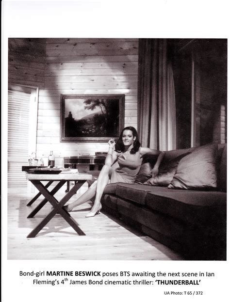 Publicity Photos Of Bond Girl Martine Beswick As Paula Caplan In Thunderball Vintage
