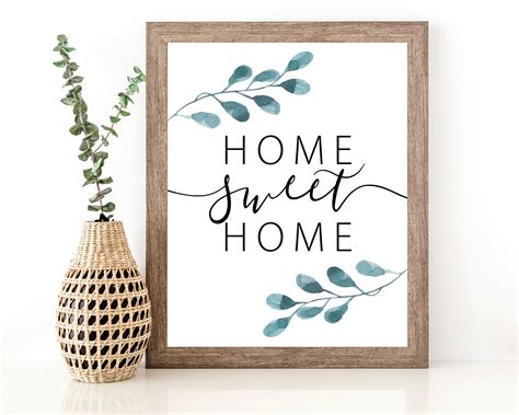 Home Sweet Home Wall Decor Home Sweet Home Sign Farmhouse Etsy