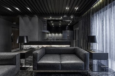 All Black Apartment By Atelierii Just Make Design