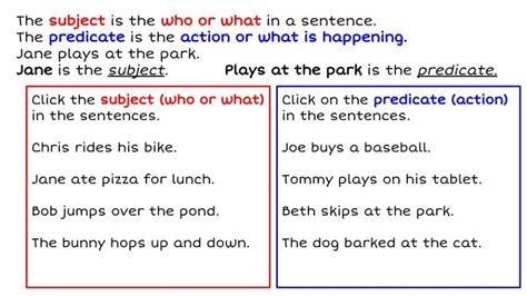 Subjects And Predicate Worksheets Worksheet24