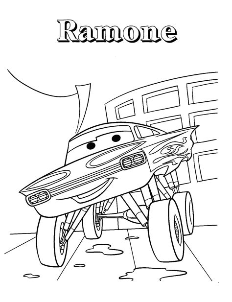Heavy duty police car for pursuit. Disney Cars Coloring Pages PDF - Coloring Home