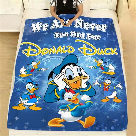 We Are Never Too Old For Donald Duck Blanket Printitize