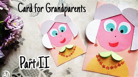 Diy Greeting Card For Grandparentsgrandmother Mother Easy Card For